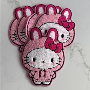 Cute Pink Character Iron On Patches